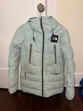 The North Face Women’s Puffer Jacket (Small) – Sage Green & Black - Fleece-lined